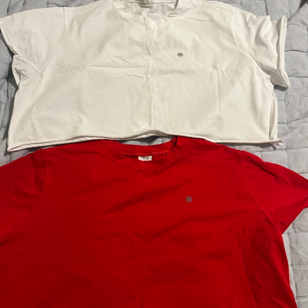 Kids Red and White T-Shirts